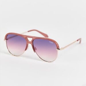 Quay Pink “High Key Remixed” Gradient Sunglasses